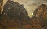 Charles-Francois Daubigny Rising Moon in Barbizon oil on canvas
